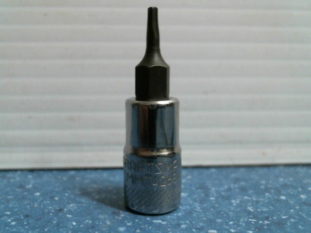 てと Craftsman CMMT42684, 1/4-in Drive, TT8 Torx Bit Socket, FREE