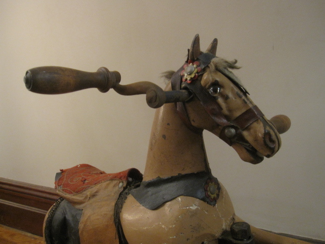 ALL ORIGINAL VICTORIAN MECHANICAL HORSE 1880 MUSEUM QUALITY CONDITION