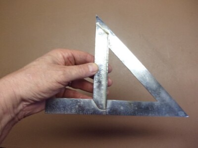 FOX'S Fred Breul Tool Works 10  Chrome Mitre Square Pat'd 1921 Bridgeport CT USA
