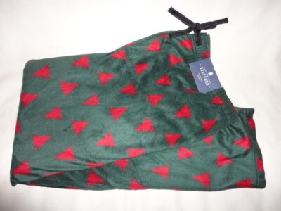 MENS CHRISTMAS TREE XXL STAFFORD FLEECE PJ'S PAJAMA LOUNGE PANTS NWT