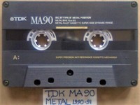 10% OFF TDK MA C90 90 METAL TYPE 4 IV GUARANTEED CASSETTE TAPES 1990-91 W/ CARDS CASES LAB's & FP&P