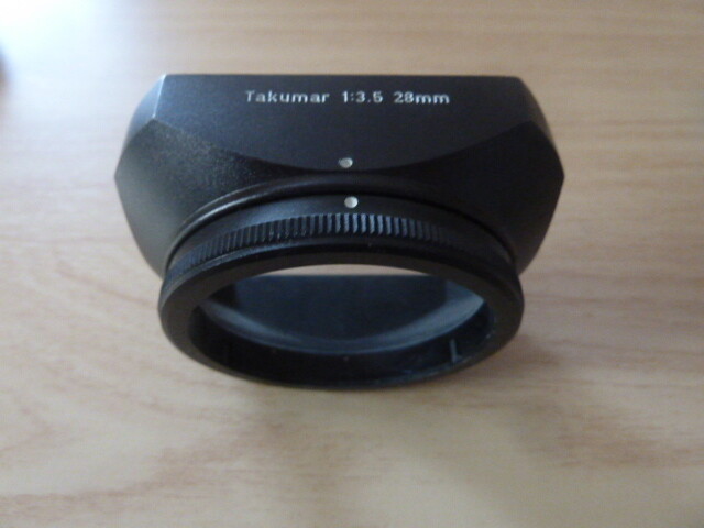 PENTAX Super Takumar 28mm F3.5 フード付 P77 Pentax 28mm f3.5