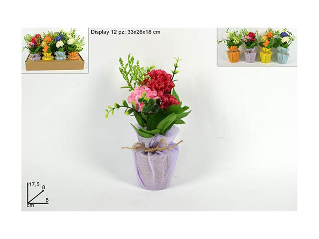 Piantina Pianta Decorativa Decorazione Casa Arredo Artificiale 17.5x8x8cm dfh