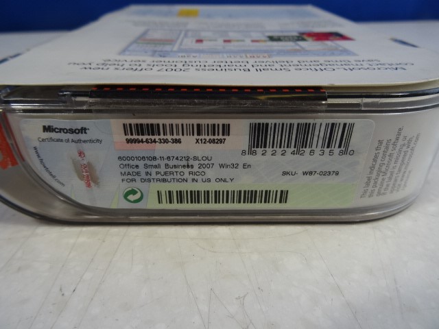 Microsoft Office Small Business 2007 W/ Key