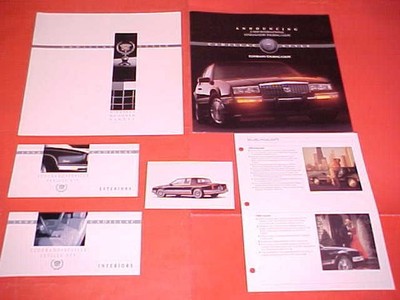 1990 CADILLAC ELDORADO TOURING COUPE SEVILLE STS BROCHURE PAINT CHIPS LOT OF 6