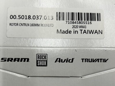 SRAM Centerline Rounded Edge Rotors 6 Bolt 140mm, 160mm, 220mm