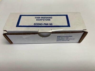 Thin Marking Soapstone 1/32'' econo pack (50 sticks) without holder