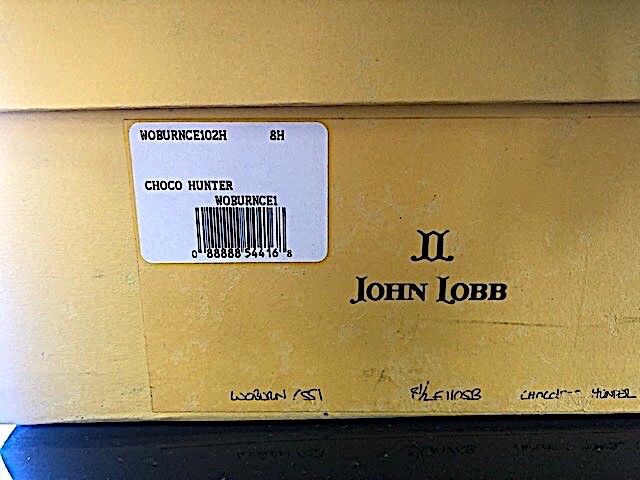 New JOHN LOBB Chocolate Hunter WOBURN Chelsea ANKLE Boot Sz-8.5E UK/9.5 US BNIB
