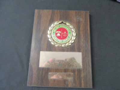 Philadelphia Council SME Achievement Wooden Plaque, 1970's    TF