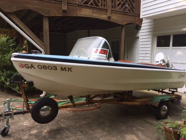 Antique 1960 Glasspar Boat with 1960 Merc300 Motor Restored and Rebuilt motor