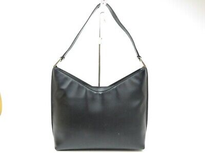 GUCCI Old vintage Shoulder Bag black Italy leather Women 12530