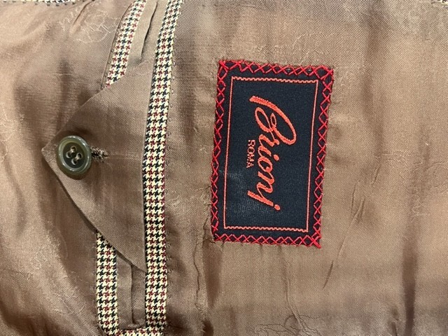 Pre-owned Brioni € 1880  Blazer Beige Man Made In Italy Tailor Made Wool Size 50 And 56