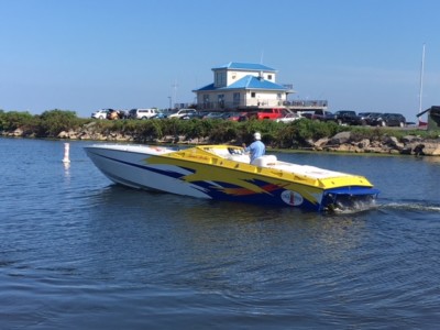 2000 38' Cigarette Top Gun With Matching Trailer