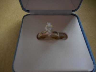 QVC Sterling Silver Solitaire Diamonique DZ 1 Carat Marquise Cut Ring Size 7