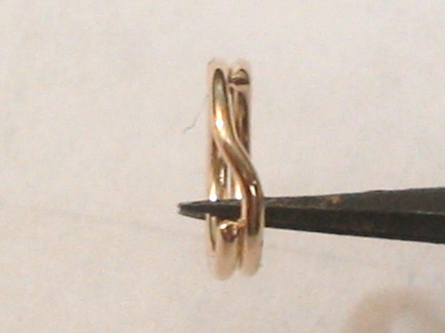 One Piece Solid 14K Yellow 6.2MM Split Ring Finding Made In USA