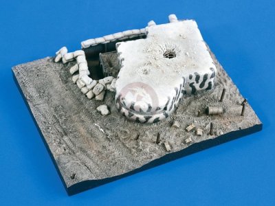 Verlinden 1/72 Siegfried Line Westwall Observation Bunker WWII Diorama Base 2085