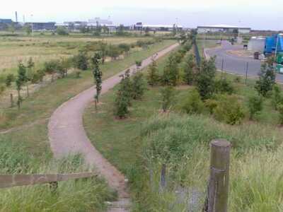 Photo 6x4 Grimsby Europarc Great Coates View from A180 overpass. c2006