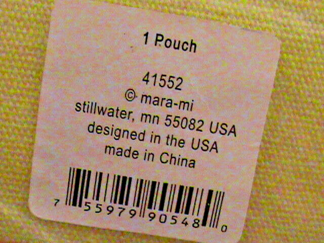 ZOOMERANG DOTS ZIPPER POUCH WITH GROMMETS  ~YELLOW~