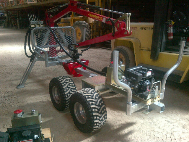 ATV log forwarding trailer