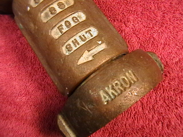 Vintage Akron Brass Fire Hose Fog Nozzle FIREMAN FIRETRUCK TOOL PAPERWEIGHT