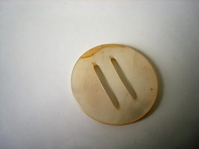 Vintage Mother of Pearl Shell Slide Buckle 1 1/16 In.