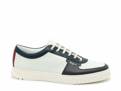 Pre-owned Ferragamo Salvatore  Scuby Men's 727804 White Sneaker Size 6.5 M Msrp $750