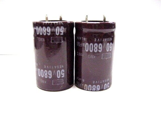 6800uF 50V (2x) Electrolytic Capacitors 50V 6800uF Volume 25x40 mm 