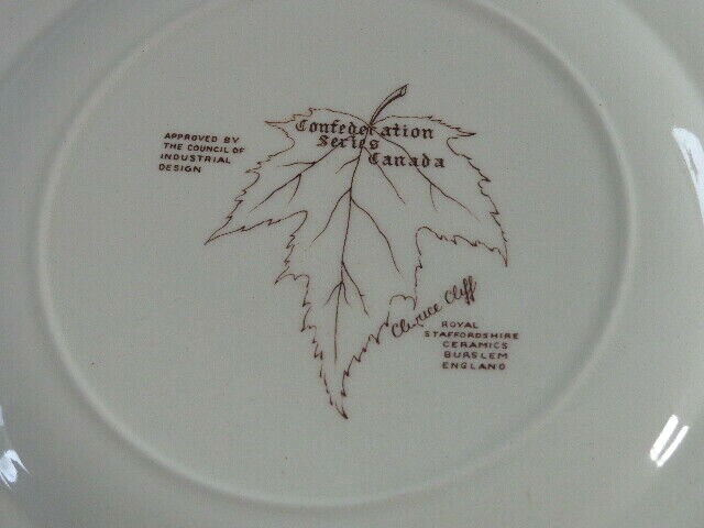 Royal Staffordshire Clarice Cliff 1953 Queen Elizabeth Coronation Plate