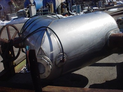 20 cu. ft. STAINLESS STEEL TWIN SHELL VACUUM DRYER BLENDER Formulator 65 lbs/ cf