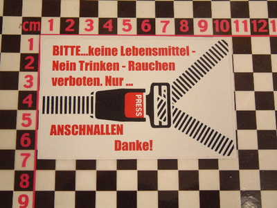 German Seatbelt Sticker - German Classic Car Auto Retro Oldtimer Youngtimer
