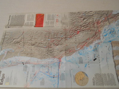 1995 MAP OF THE EARTH'S FRACTURED SURFACE NATIONAL GEOGRAPHIC (4)