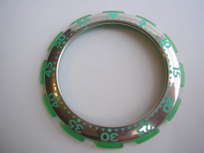 SWATCH AQUA-CHRONO-RING / LÜNETTE ''SIRENA / SILBER-GRÜN'' +NEUWARE+