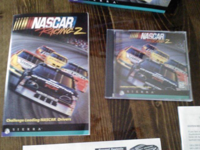 NASCAR Racing 2 (PC, 1996) CD Rom Dos Windows 95 Computer Game Sierra Complete