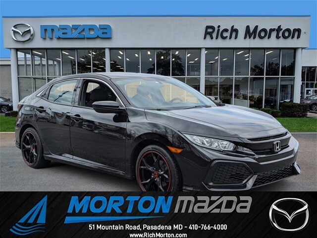 2018 Honda Civic LX 73684 Miles Crystal Black Pearl 4D Hatchback 1.5L I4 DOHC 16