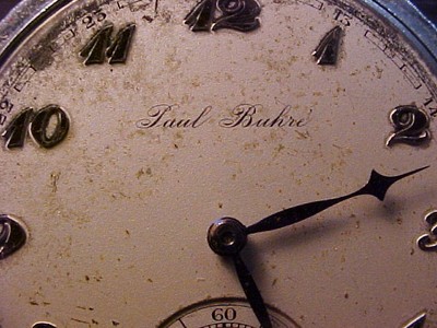 vintage Russian pocket watch Paul Buhre