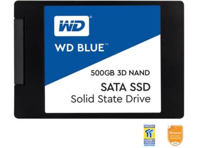 WD Blue 3D NAND 500GB PC SSD - SATA III 6 Gb/s 2.5"/7mm Solid State Drive - WDS5