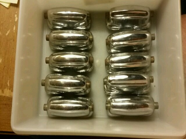 10 Vintage Slingerland Snare Drum Lugs with mounting bolts hole spacing 2 &1/4