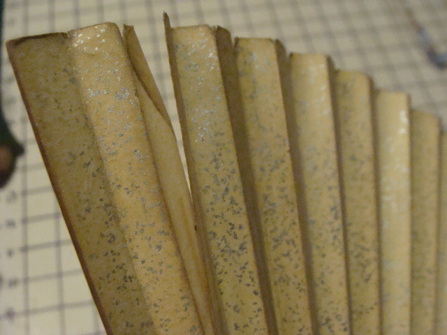 Vintage Original: JAPANESE FAN early hand painted  -- CRABS --