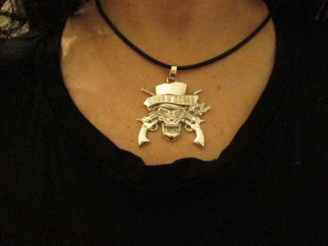 Pre-owned Artisan Guns'n Roses Logo Pendant Made Sterling Silver 925- Product