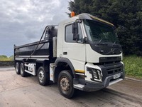 2016 66 Volvo FMX 420 E6 8x4 Thompsons steel tipper sheet weigher air tail-cate