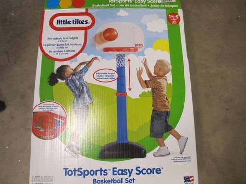 LITTLE TIKES 612329T TOT SPORTS EASY SCORE BASKETBALL KIDS CHILDS HOOP FUN SET