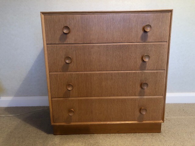 Quality Bedroom Set Wardrobe With Attached Drawers And Mirror