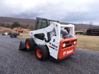 2011 Bobcat S650 Rubber Tire Skid Steer Loader Kubota Diesel Cab Heat Air 74 HP!