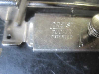 Lot of 16 Greist  sewing machine parts vintage Tucker Ruffler Binder Hemmer