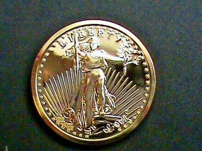 24K~1933~C~$20~Double Eagle Saint Gaudens ~DESIGN on A~1 OZ. copper round .999