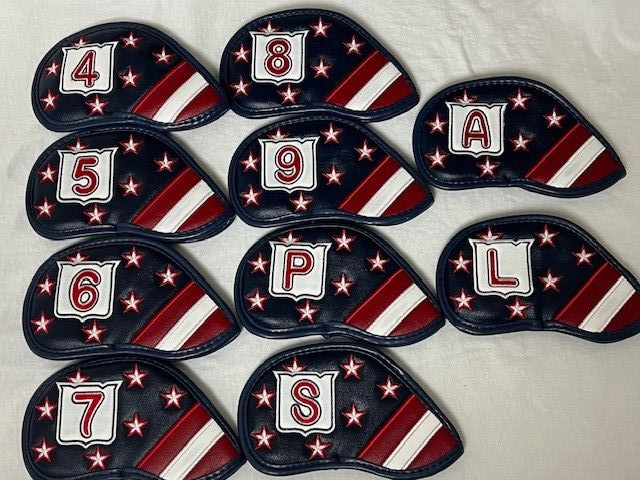 NEW 10pc Set (4-LW) Golf Iron Head Covers-TaylorMade-Callaway-Ping-Mizuno & More