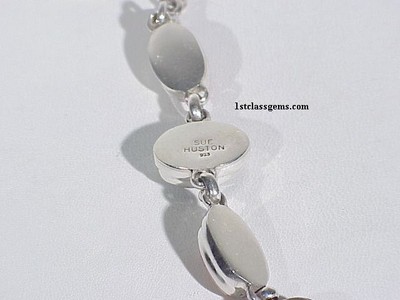 NEW Blue Buddha Designer Onyx & Coral Bracelet - 7.5