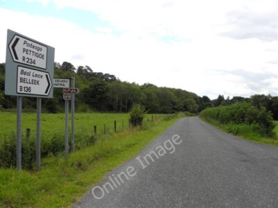 Photo 6x4 Road at Mulnagoad Belalt Heading SSW towards Belleek; I suspect c2011