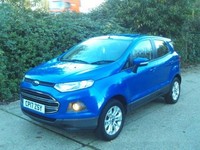 2017 Ford Ecosport 1.5 Zetec 5dr Blue 52k Miles Years MOT Warranty HATCHBACK Pet