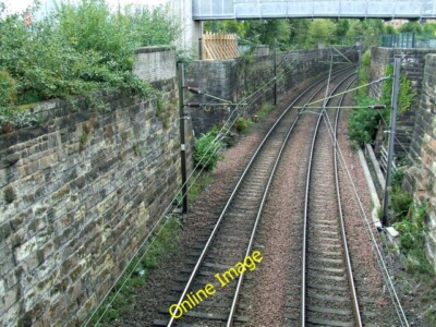 Photo 6x4 Railway line at St Vincent Crescent Glasgow Looking along the N c2014